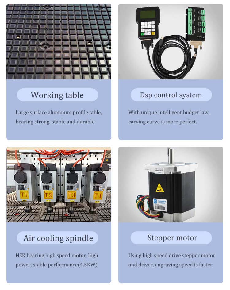 3 оси древесина гравировальная машина ЧПУ маршрутизатор