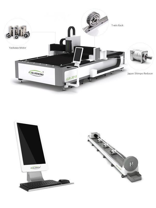 Машина с высокой мощностью волокна лазерной резки