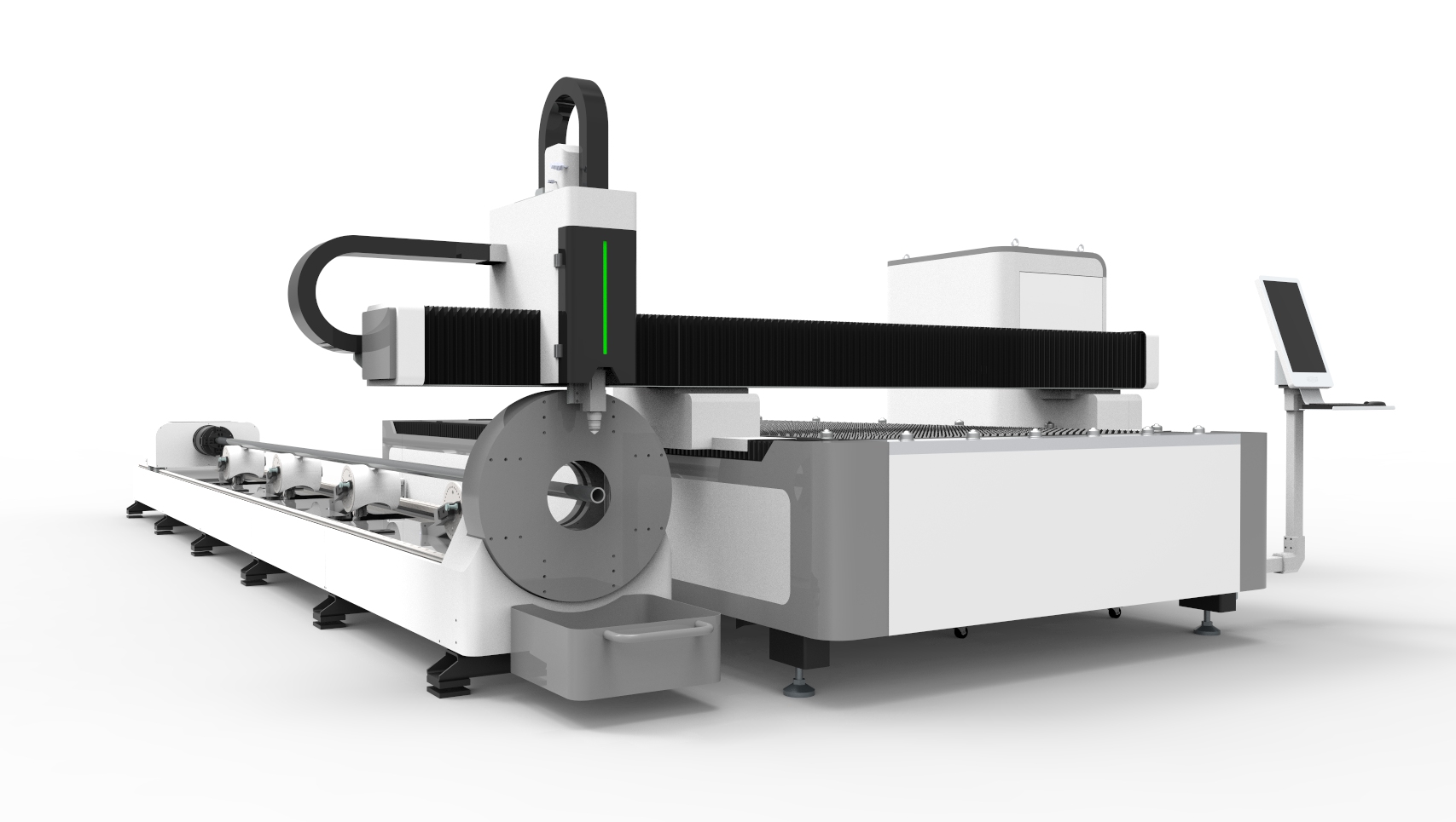 Машина с высокой мощностью волокна лазерной резки